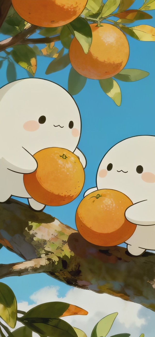 可爱小白大橘大利