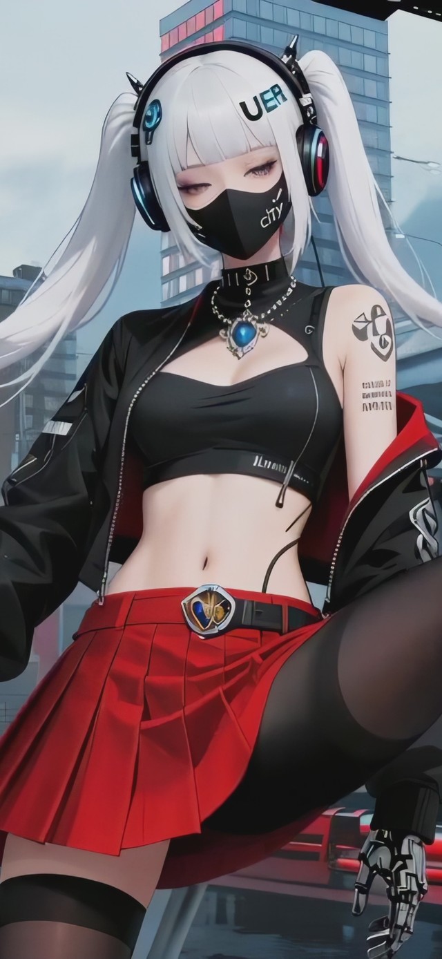 無法賽博城の女獵人