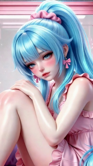 娃娃机甜系美少女