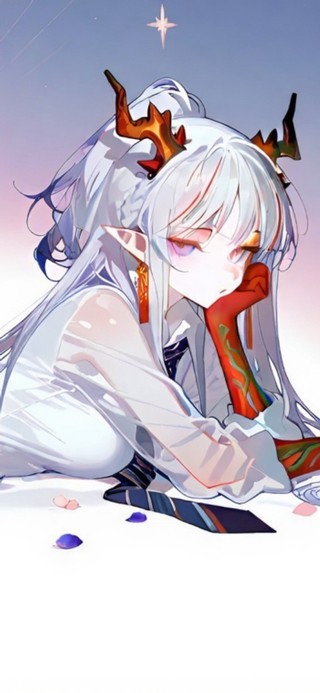 趴着的黑丝jk少女-年