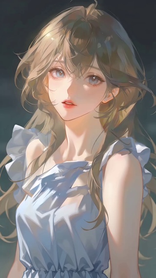 唯美破碎感女生壁纸