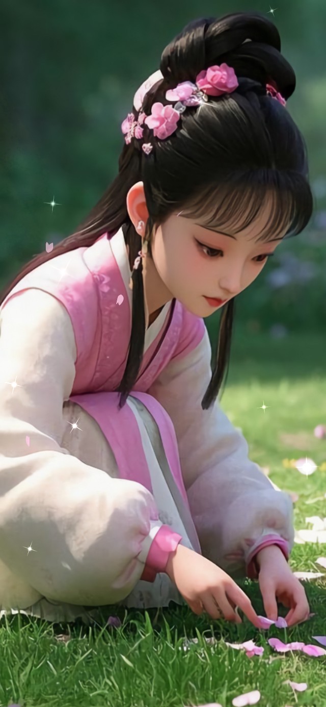 花漾壁纸|春庭拾瓣