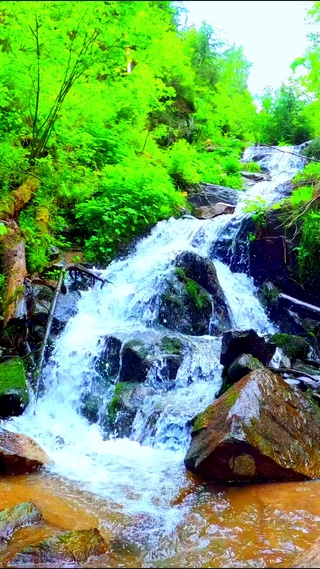 治愈山间流水4K