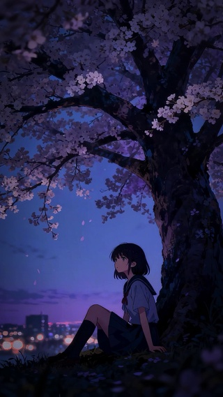 樱花树下