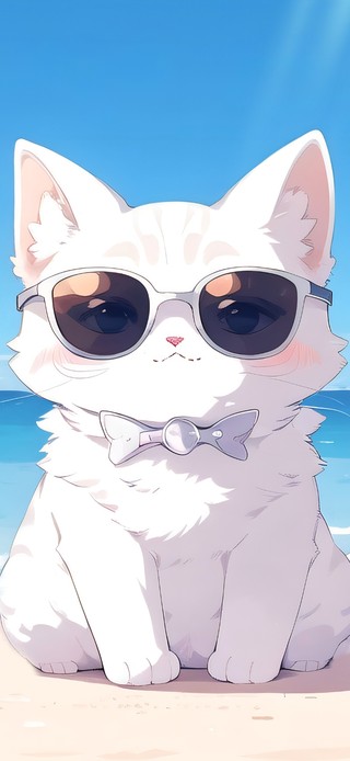 度假的猫咪