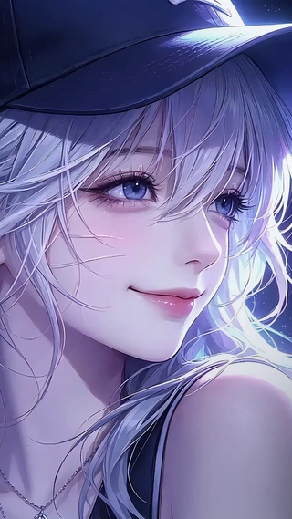 晨光中棒球帽少女
