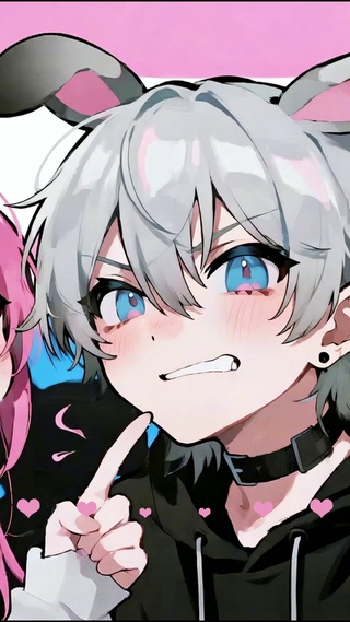 可爱狐狸和变扭兔子