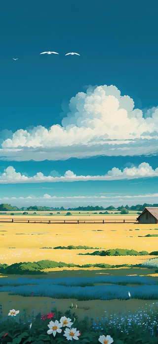 春天田野美景