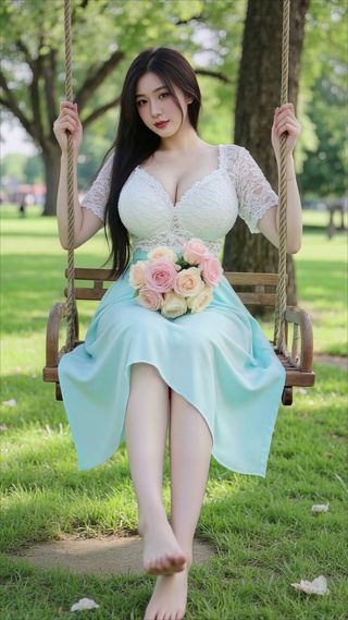 秋千美女