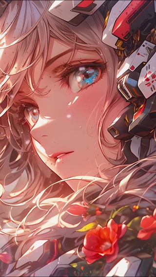 4K 花卉机甲少女