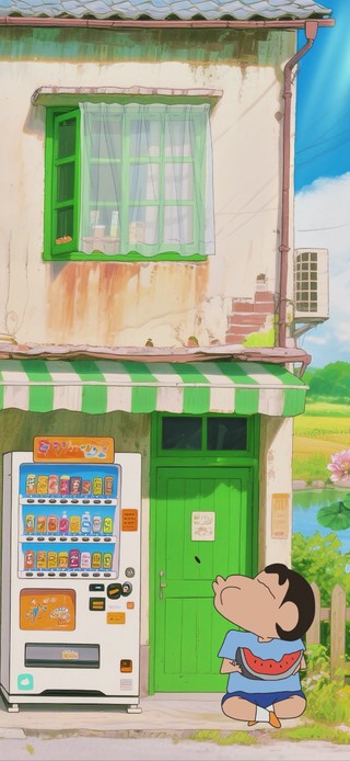 乡村商店治愈系壁纸