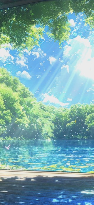 护眼绿景