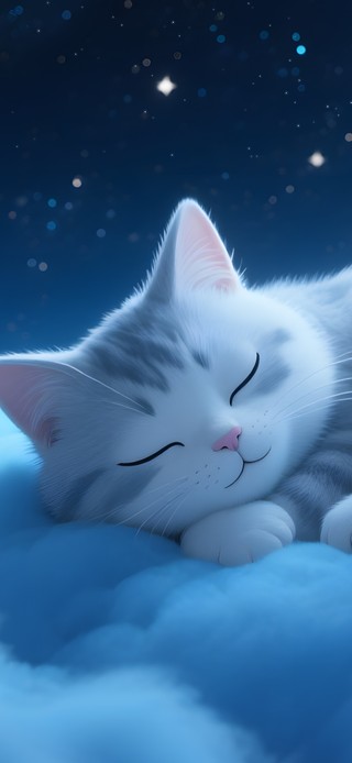 云朵上的猫咪