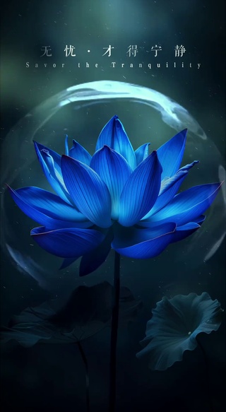 蓝色的莲花