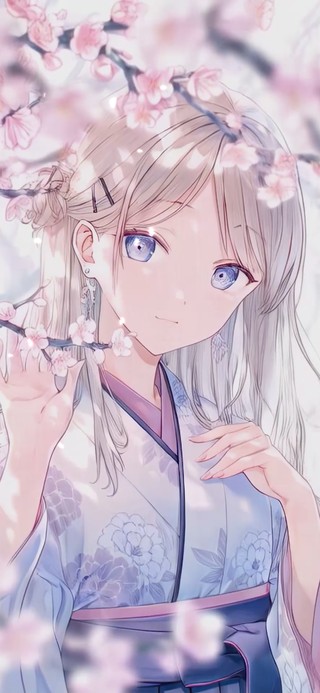 繁花清纯少女