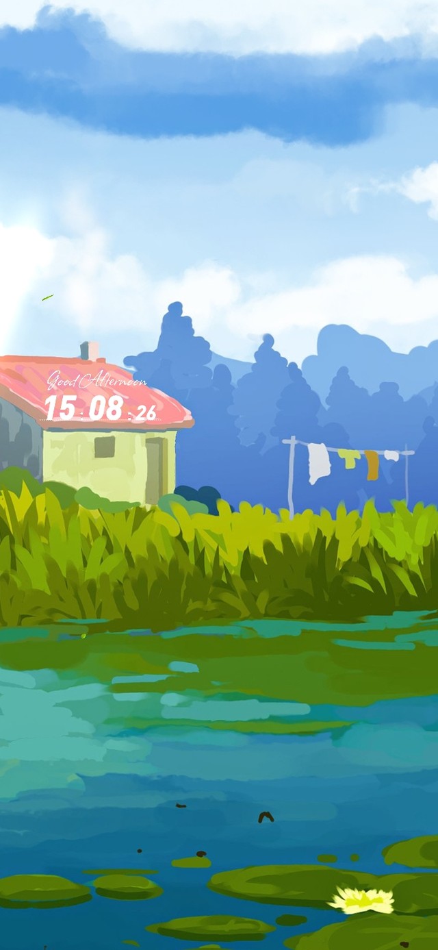 小清新夏日池塘