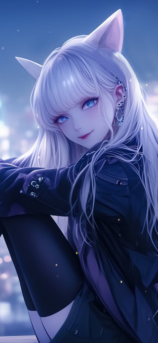 赛博猫耳少女