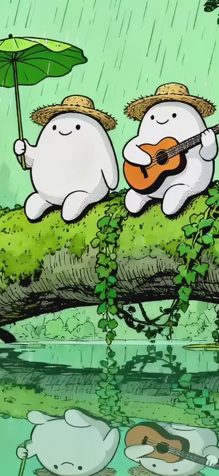 雨林弹吉他团子