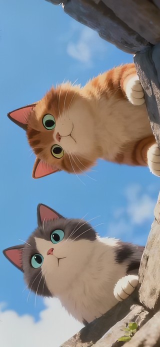 好奇可爱猫猫