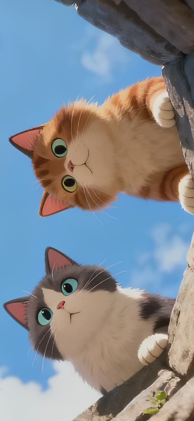 好奇可爱猫猫