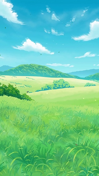 唯美蓝天白云风景