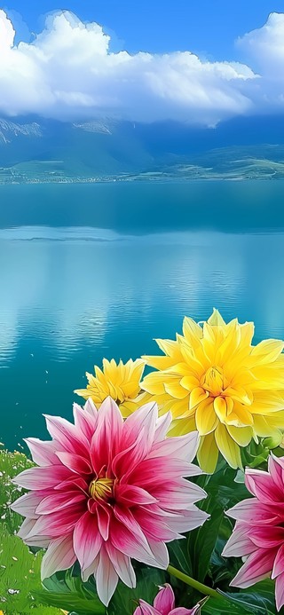 湖畔美景