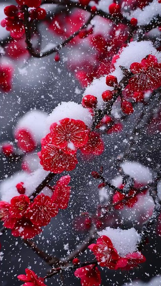 雪似梅花，梅花似雪