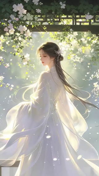 光影古风美女