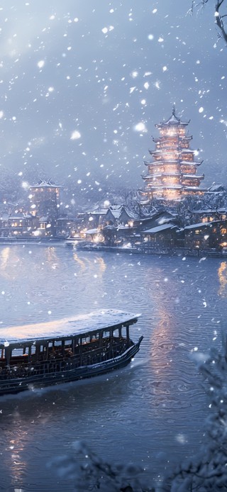 冬日秦淮河畔