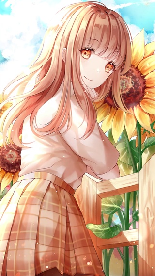 阳光向日葵少女