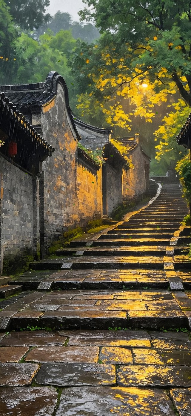心灵疗愈  古巷的雨声