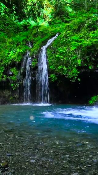护眼山涧流水