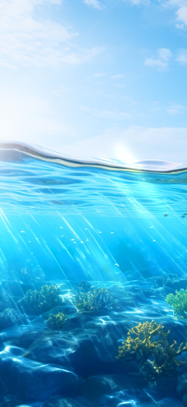 蓝色珊瑚海(风景手机动态壁纸) 