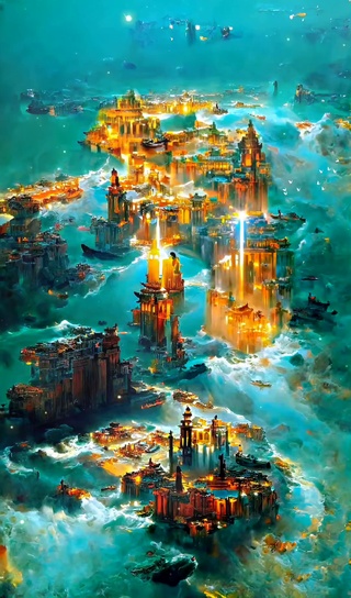 治愈系梦幻空镜海中城