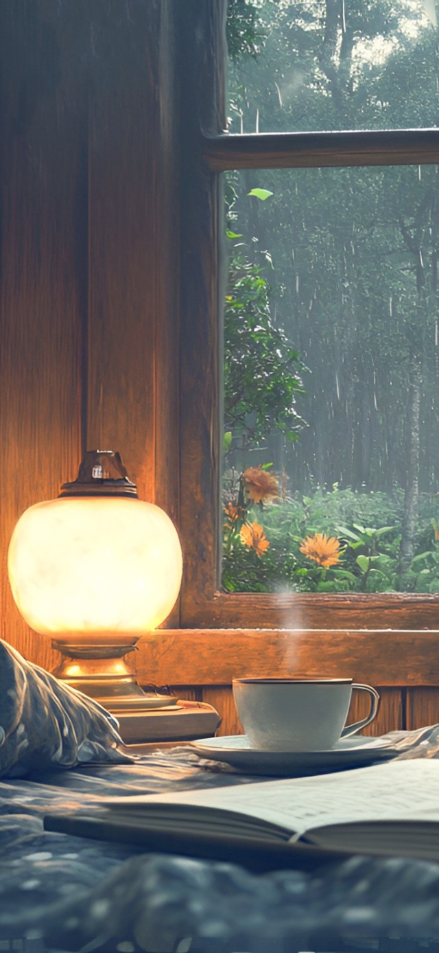 雨中森林小屋卧室