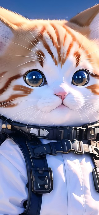 登山的猫咪