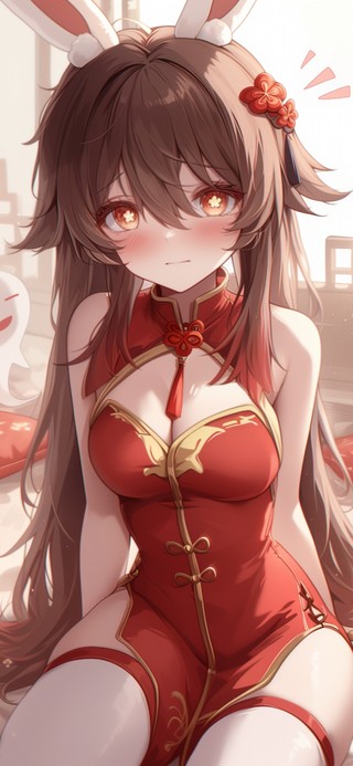 雪墨壁纸丨胡桃丨兔耳少女丨