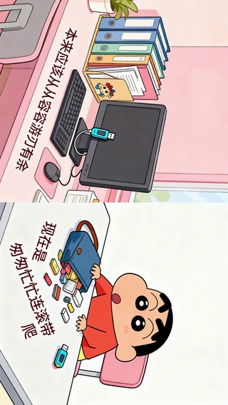 打工人蜡笔小新没出息
