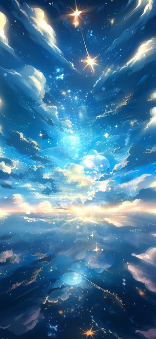 梦幻云海星空