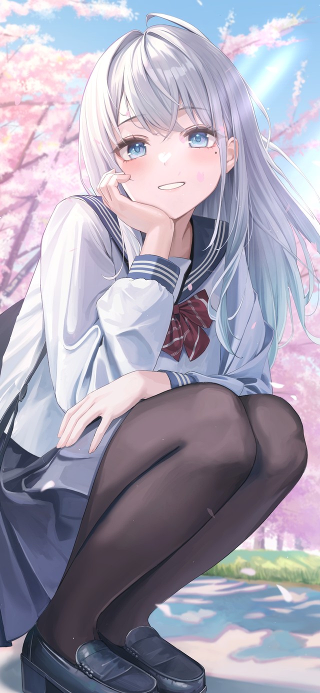 唯美樱花季可爱学姐