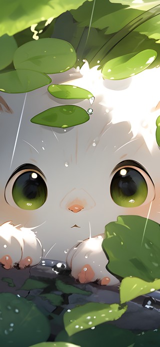4k 小猫避雨