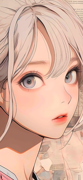 可爱马尾女孩