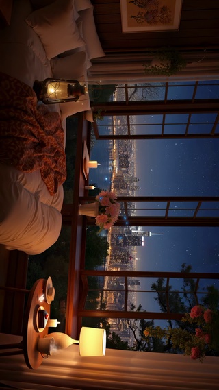 卧室蝴蝶星空夜