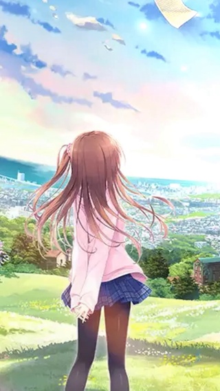 女孩背影