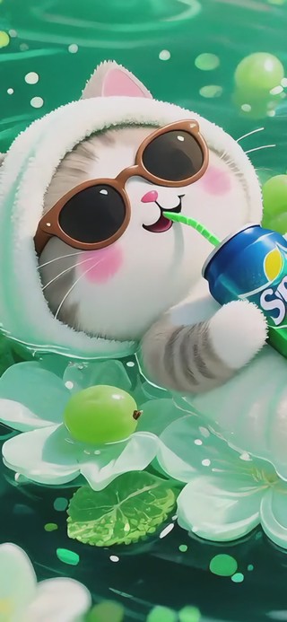 夏日可爱小猫