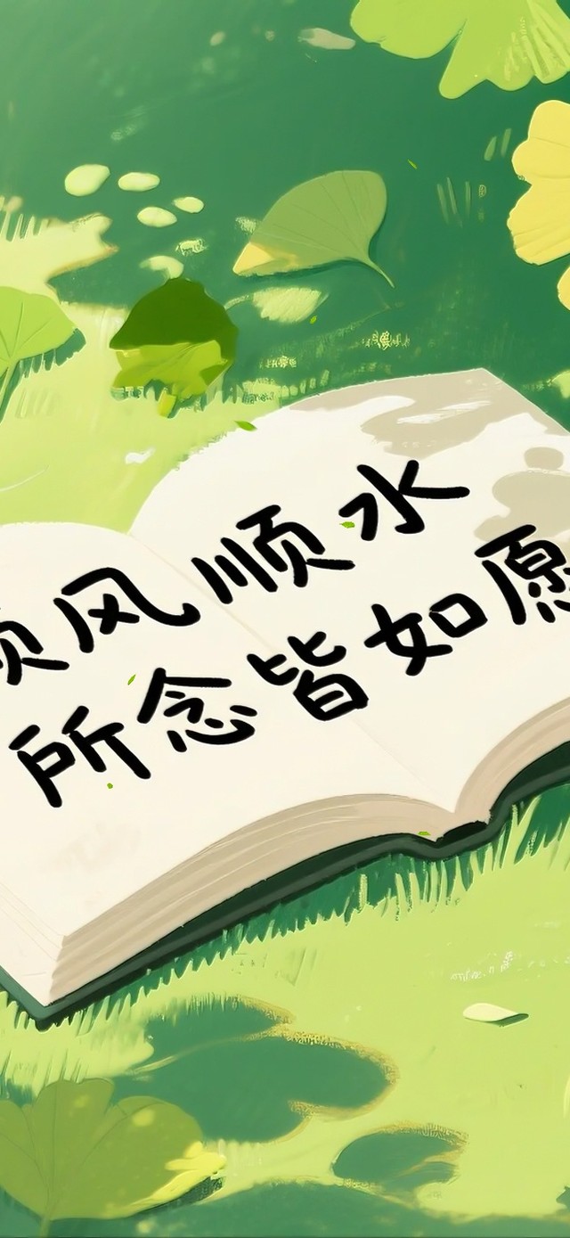绿色草地书本