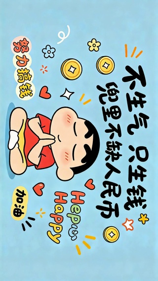 蜡笔小新努力搞钱