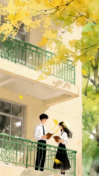 青涩校园治愈风景