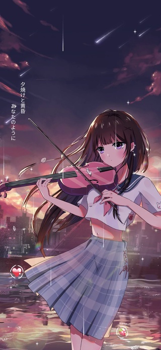 暮色温柔女孩
