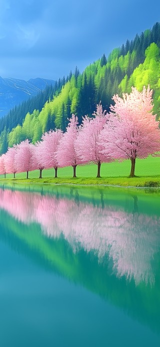 湖畔美景